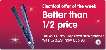 Electrical Beauty offer of the week Babyliss Pro 230 Elegance hair straightener